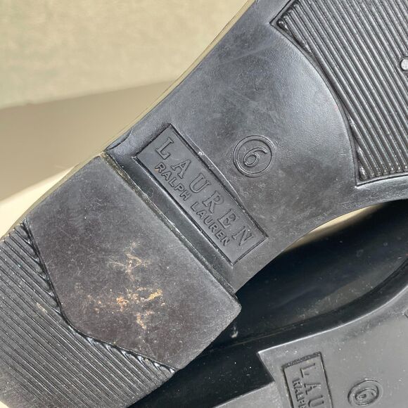 Lauren Ralph Lauren Women's Tally Ankle Rain Boots Size 6 Black Red,Pull On - Picture 8 of 11